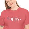 Happy Shirt, Happy Tee Shirt, Happy T-shirts, Live Happy Shirt, Positive Vibes T-Shirt, T-shirt Says Happy, Inspirational Happiness Shirt