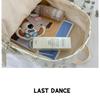School bag 2025 fresh and cute floral school bag is simple and light for junior high school students, versatile for commuting and large capacity