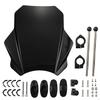 Motorcycle Windshield with Mounting Hardware Angled Universal