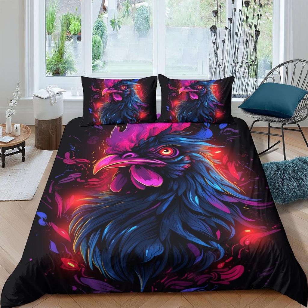 Digital Animal Wolf Cat Dog 3D Printed Bedding Set Cozy Soft Duvet Cover King Queen Twin Size Birthday Gift Bedroom Decoration