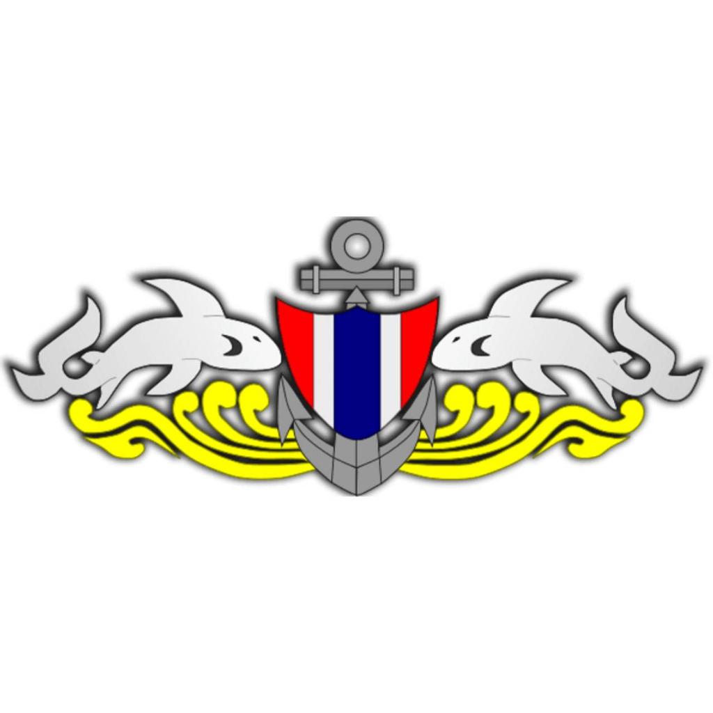 Thailandsk marineflagg Kongelig thailandsk marine segl T-skjorte Thailand Haiflagg Undertrøye V-hals Rund hals Korte ermer Trykk Hurtigtørkende