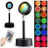 LED sunset projector lamp 16 colors night lamp birthday gift