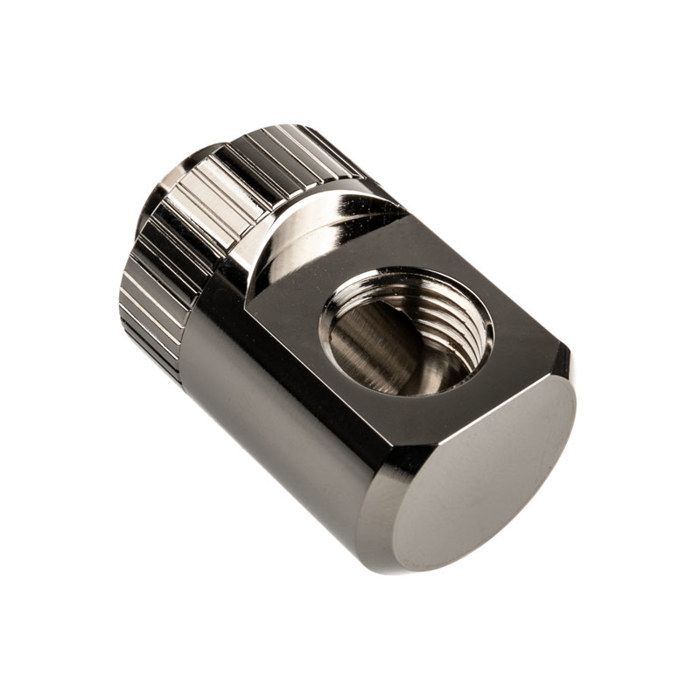 EK Water Blocks EK-Torque adaptor 90 Grad G1/4 Zoll OT to G1/4 Zoll IG - rotatable, nickel silver 3831109814505
