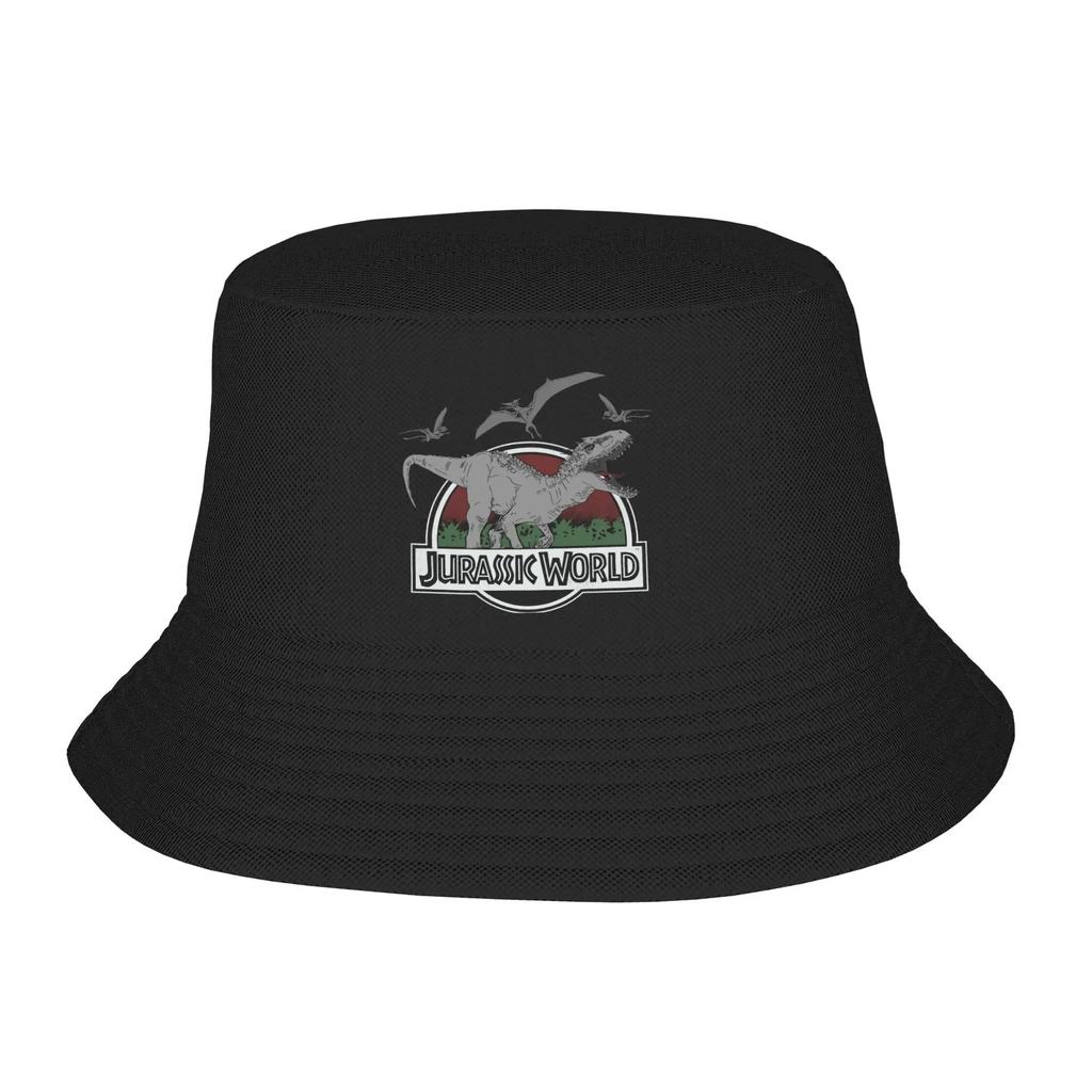 Hot Summer Headwear Jurassic Park Clever Girl Bucket Hats Trendy Unisex Sun Panamka UV Protection Fishing Outdoor