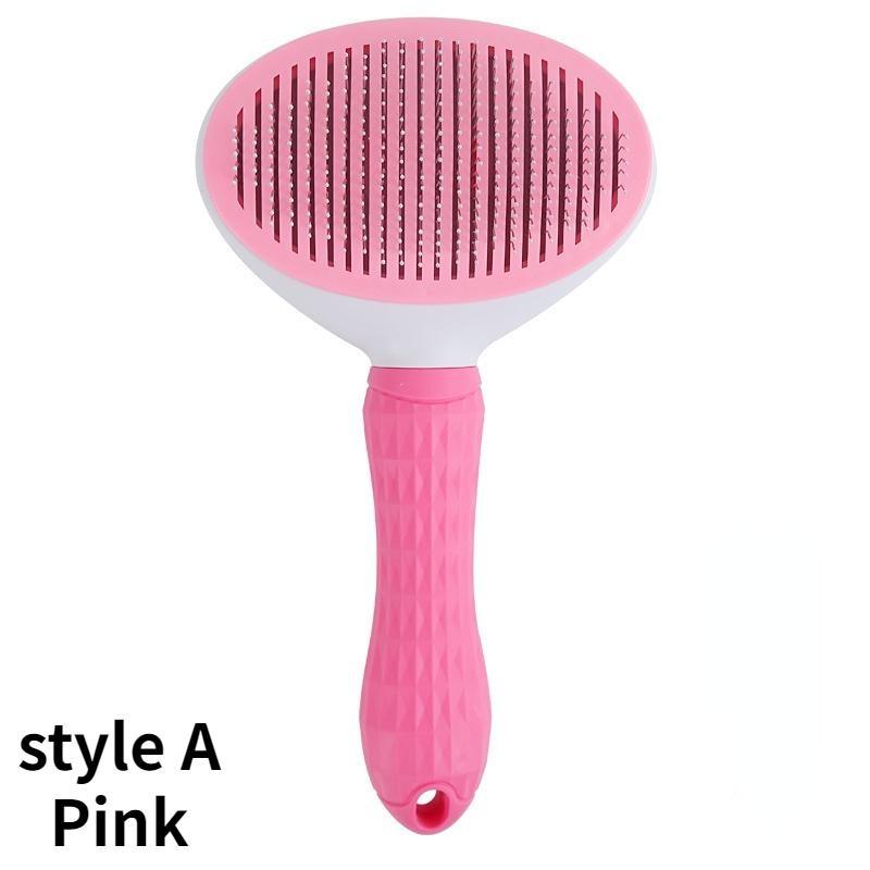 2 Pcs/1 PC Dog Hair Remover Brush Cat Dog Hair Grooming and Care Comb for Long Hair Dog Pet Removes Hairs Cleaning Bath Brush Pet Supplies Accessories