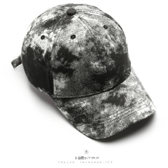 Outdoor spring and autumn unisex travel sports sun hat, street-style tie-dye baseball cap