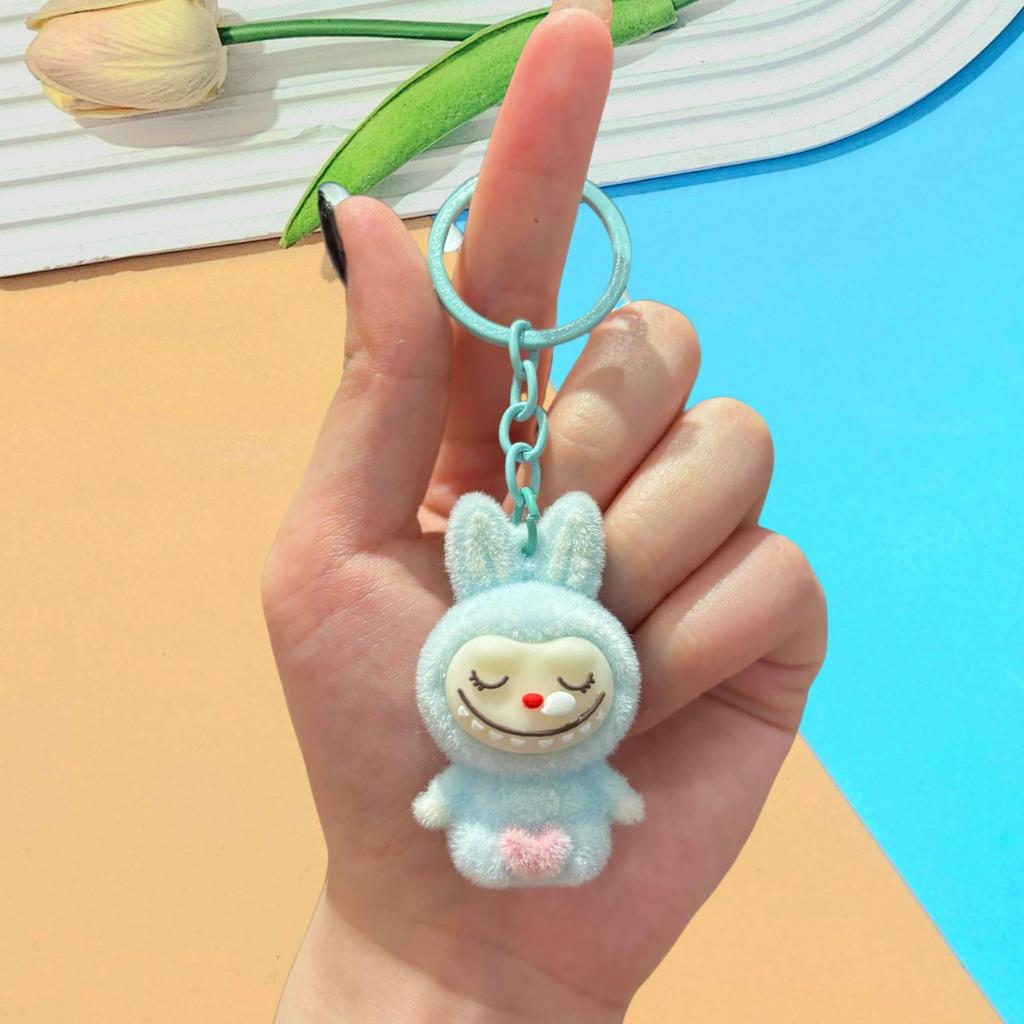 Keychain DIY Jewelry Accessories Three-dimensional Doll Cute Grain Tide Play Car Bag Pendant