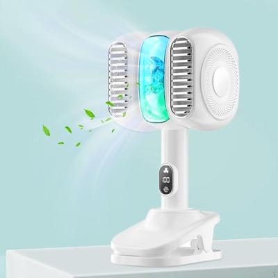 Schreibtischventilator Persönlich mit Klemme 5 Geschwindigkeiten Leise Bedienung USB zum Kühlen für Zuhause Bett
