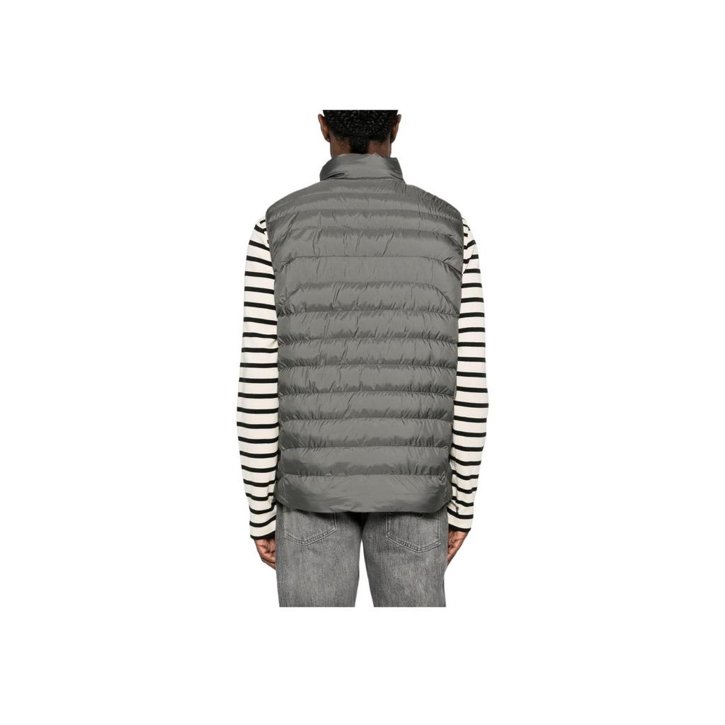 Polo Ralph Lauren Stand Collar Loose Zip Long Sleeve Vest Men vest Charcoal-Gray 710949956-001