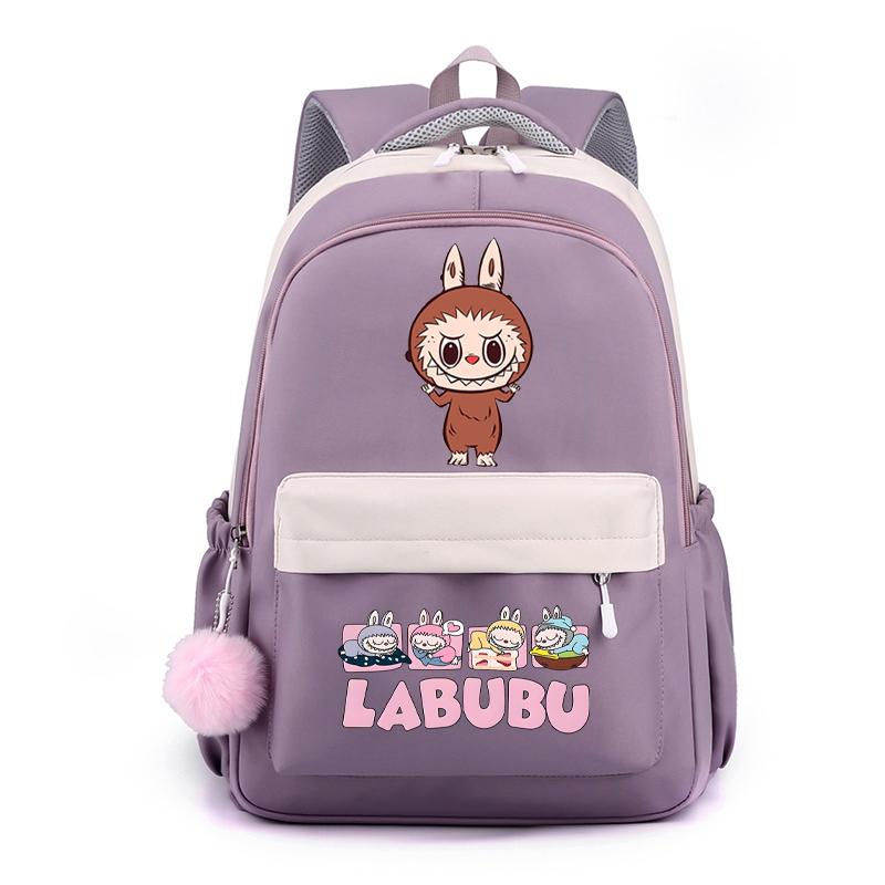 Cute Cartoon Printed Backpack Student Kid Schoolbag Women Large Capacity Waterproof Bookbag Kid Birthday Gift Travel Bag