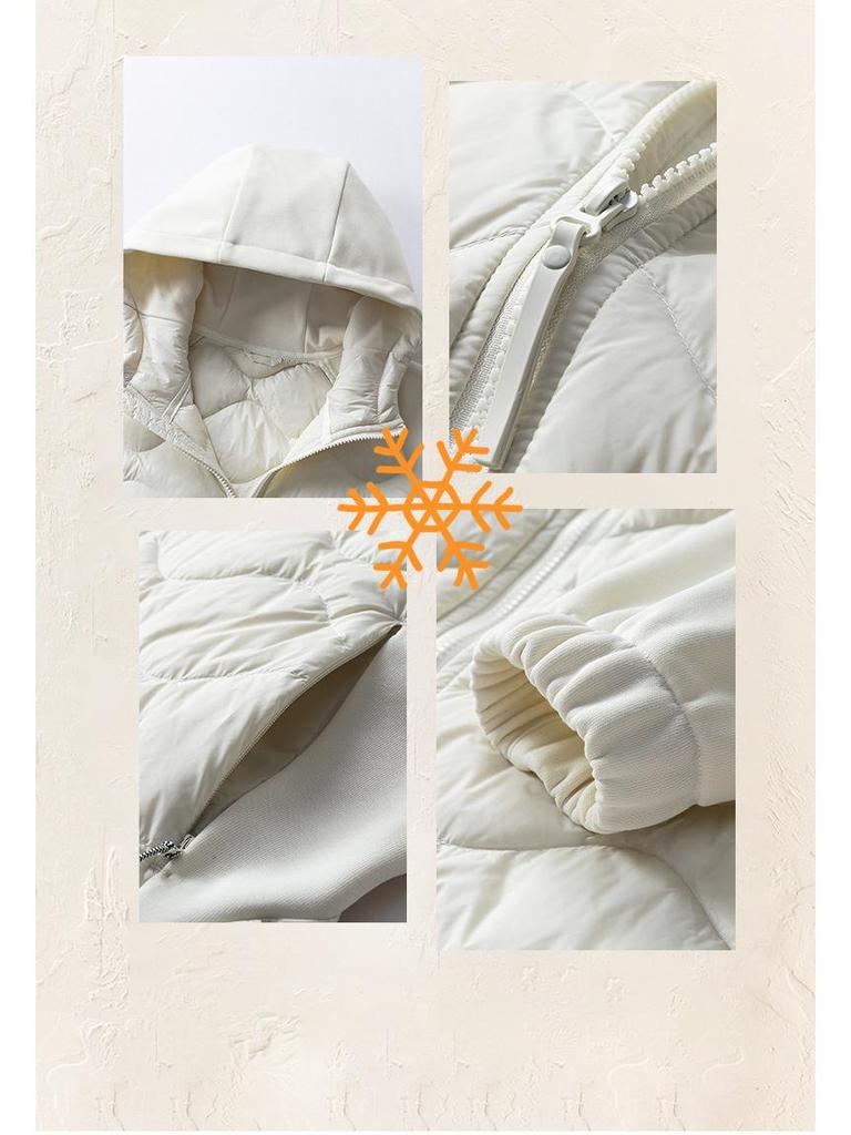 2025 Schicke Patchwork-Daunenjacke: Herbst/Winter Kurzer Stil, Große Größen, Koreanische Akademische Mode.