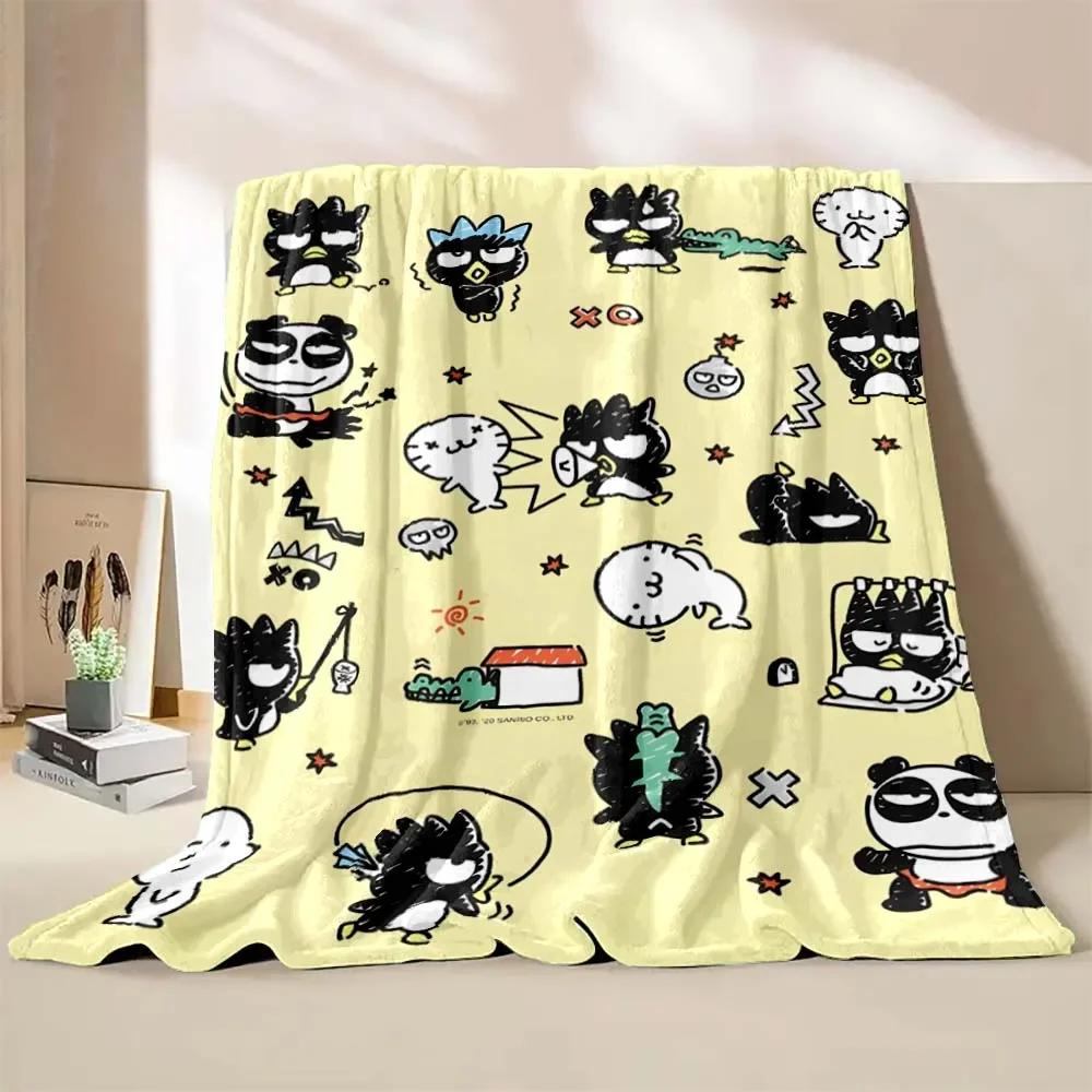 

Плед Bad Badtz Maru Hello Kitty Мягкий Пушистый Плед Кинг-сайз Роскошный Плед Взрослый Плед для Дивана Кровати Покрывало Дорожный Плед Подарок#(2) 75X95CM серый