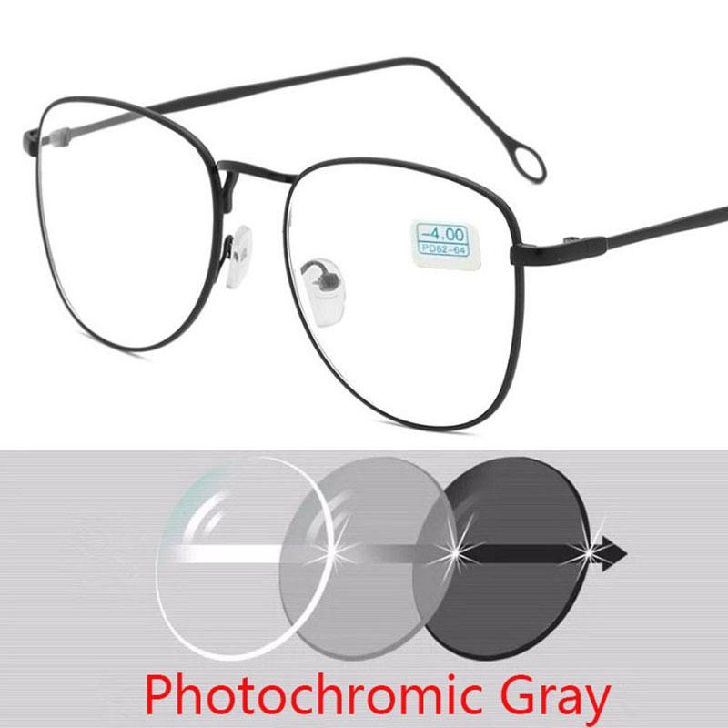 -1 -1.5 -2 -2.5 -3 -3.5 -4 To -6.0 Myopia Glasses Women Men Metal Frame Shortsighted Eyewear Made Prescription Spectacles
