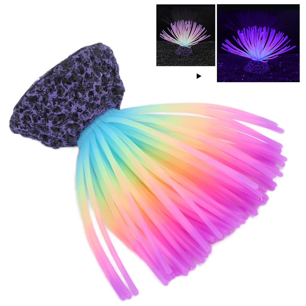 Aquarium Silicone Simulation Coral Fish Landscaping Decoration Fake Water Plants