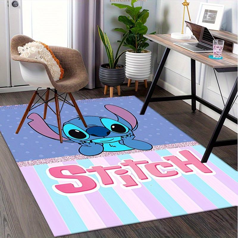 Office Rug Stitch, Cute theme 3D Printed Anti-Slip Rug-Machine Washable for Living Room