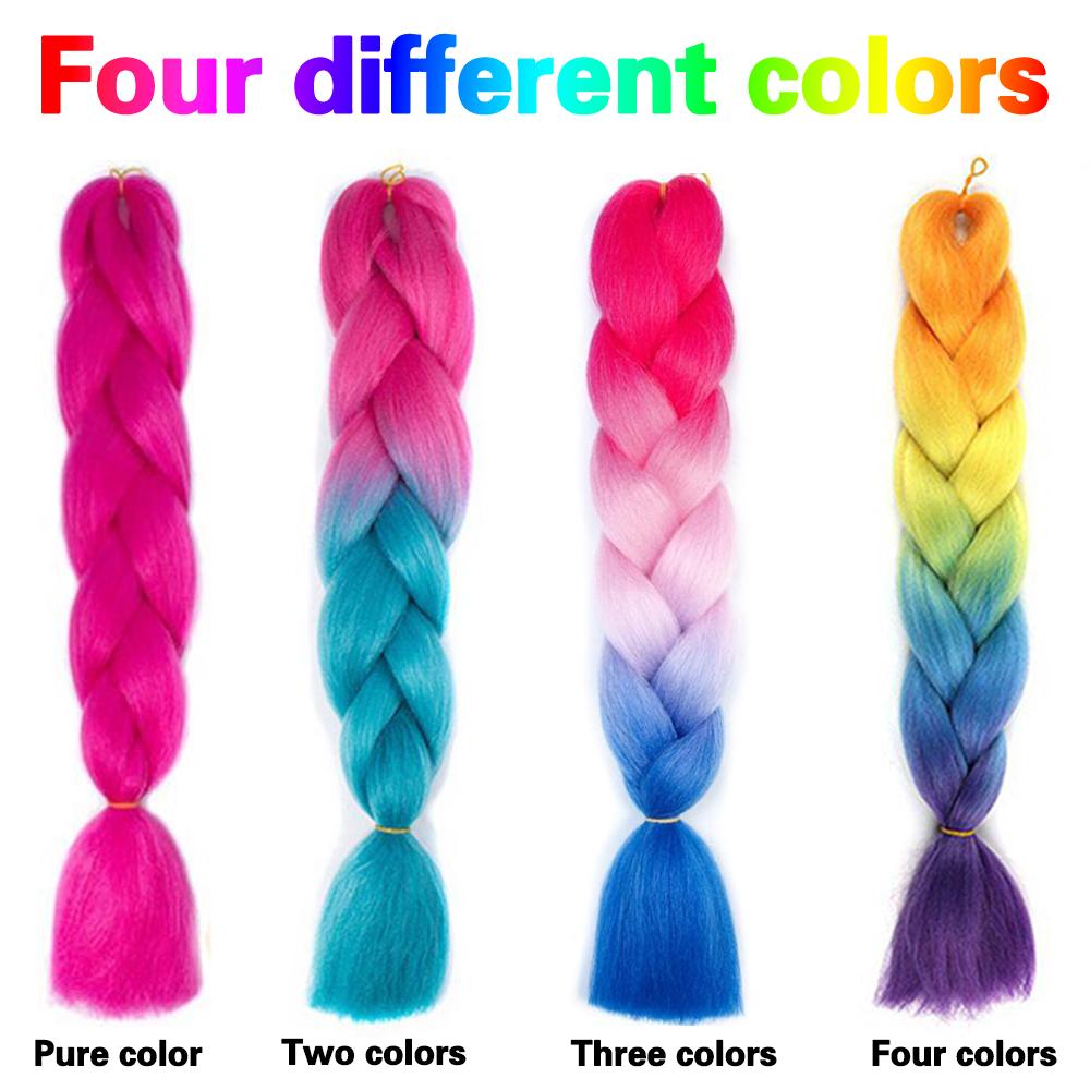 MISS WIG Synthetic Long Braid Ponytail Extension Straight Sleek Wrap Around Colorful Braid Hair Extensions Ponytail Natural Soft For Women Wear