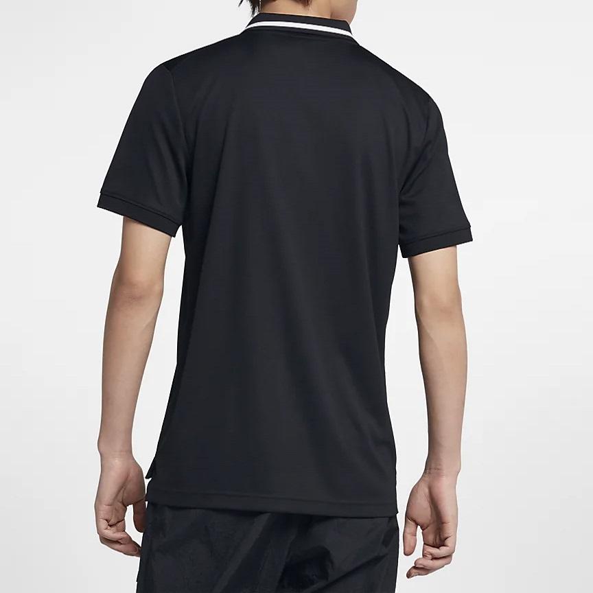 Nike Pánské tenisové polo tričko Court Dri-FIT s krátkým rukávem Černé BV1195-010