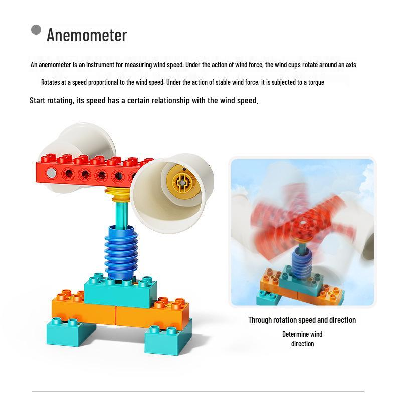 Feile Large Particle Gear Linkage Motor Remote Control Building Blocks for STEM Education