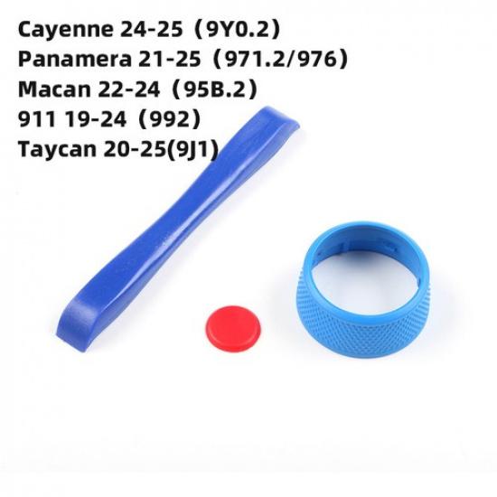 1x Colorful ABS Car Steering Wheel SC Knob Upgrade Change For Porsche 718 Macan