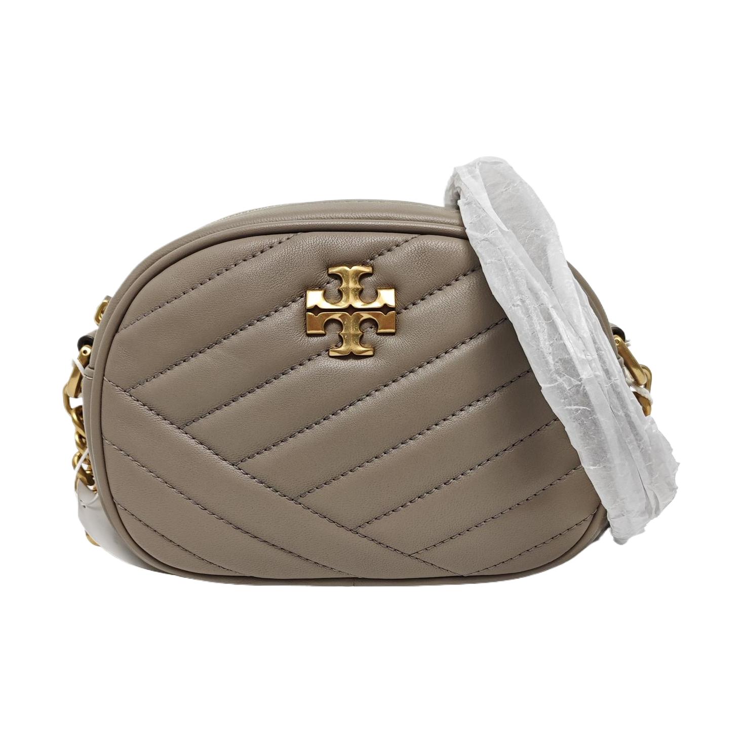 [Pre-Owned] Kira Small Gray Lambskin Quilted Shoulder Bag Crossbody Bag Gold Hardware - Excellent #14JCFMP ONE SIZE
