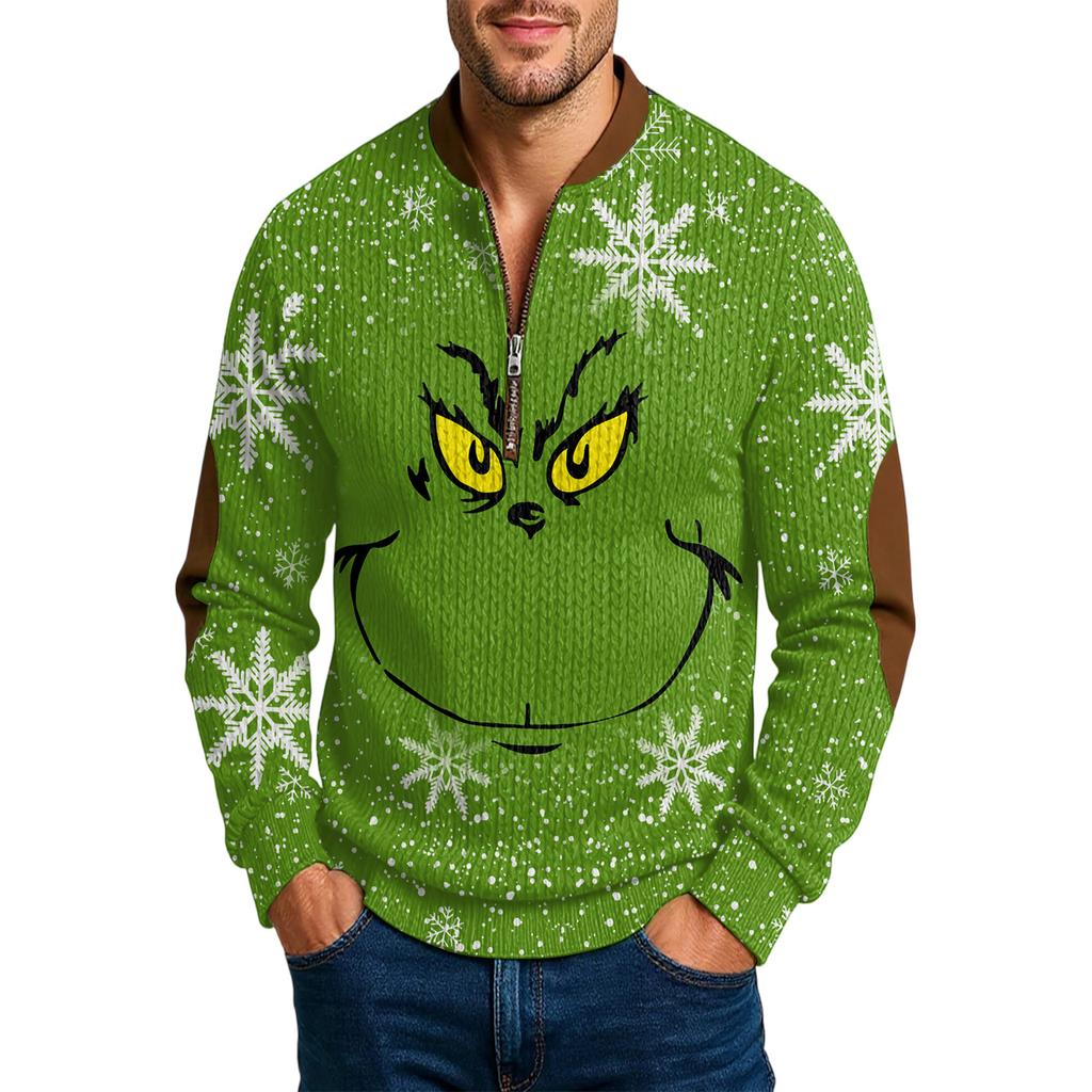 Men'S Outdoor Zipper Long Sleeved Sportswear Casual Sweatshirt