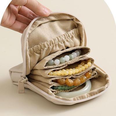 Travel Jewelry Box Soft Lining Organization Container Small Jewelry Travel Storage Case For Earrings Bracelets Necklaces Ear