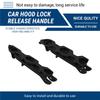 A16P-1 Pair Styling Bonnet Locking Release Handle A4518800120 A4518800220 For Smart Fortwo 451 2008 -2015