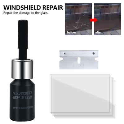 Quick Fix Car Windshield Repair Kit Windshield Crack & Scratch Glass Resin Adhesive Liquid for Car Maintenance DIY Repair Tool