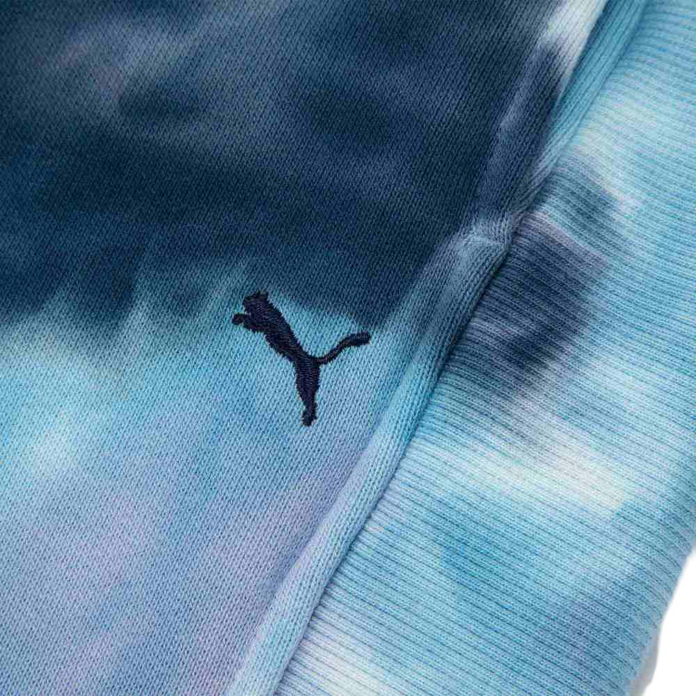 Puma MMQ Series Tie Dye Drawstring Joggers Unisex Bottoms Navy-Blue 539580-06