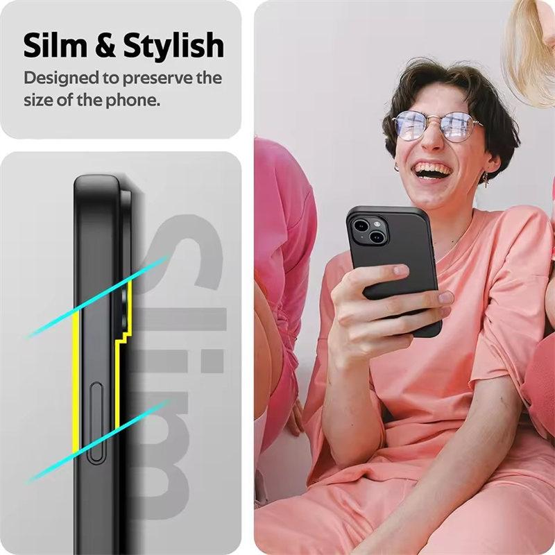 Πολυτελής Ματ Σιλικόνη Μαλακή Θήκη Για iPhone 16 15 14 Plus 13 12 Mini 11 Pro XS Max X XR SE 7 8 Plus Εξαιρετικά Λεπτή Στερεή Μαύρη Κάλυψη