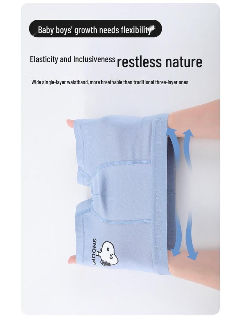 Snoopy Boys' Cotton Boxer Briefs - A-Class Shorts for Little to Large Boys