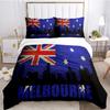US UK National Flag Digital Polyest Duvet Cover Bedding Sets Soft Quilt Cover and Pillowcases for Teens Single/Double/Queen/King