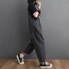 Spring and Summer Retro Plus Size Denim Overalls, Fat Mm, High Waist, Thin, Loose, All-match Straight, Wide-leg Jumpsuit