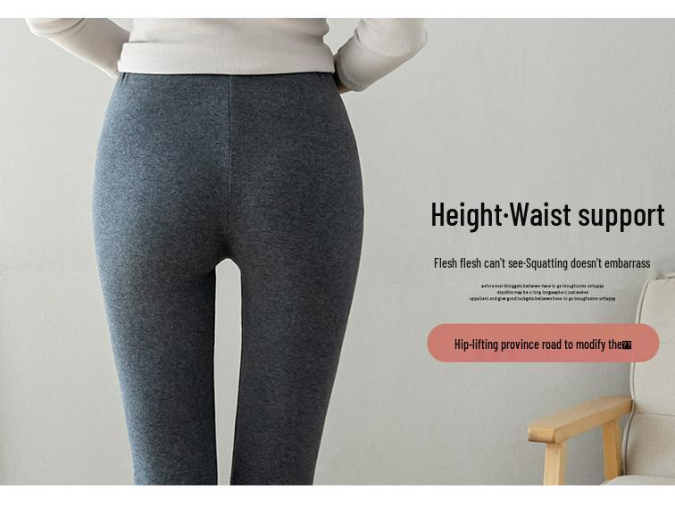 Maternity Leggings: Cotton Nine-Point Pants with Belly Support, Plus Size, Spring/Autumn Style, Plus Velvet for Pregnant Women.