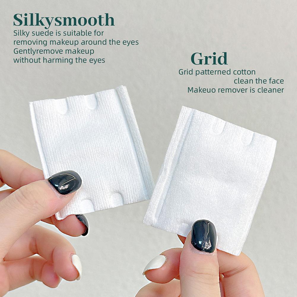 Thick Three-Layer Makeup Cotton Pads 222 Pieces Double-Sided Double-Effect Removable Cosmetic Cotton Wool for Beauty Health