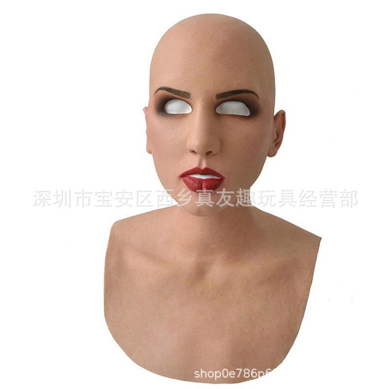 Old Man William Headgear, Old Lady Headgear, Wig, Elderly Mask, Halloween Imitation Human Latex Mask