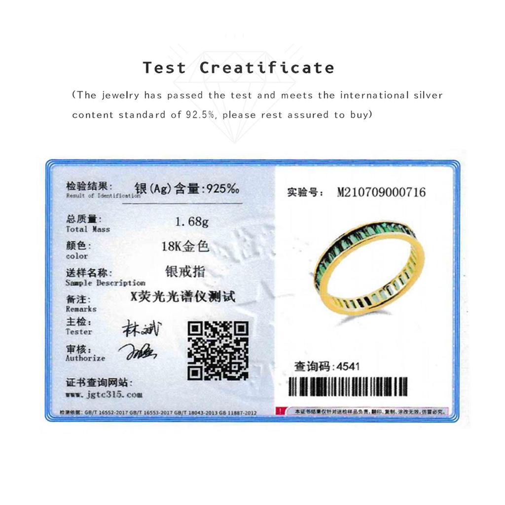 ANDYWEN 925 Sterling Silver Zircon Pavé Ring Green Black Luxury Jewelry Gift For Women