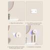 UV Toothbrush Sanitizer 2 Slots USB Rechargeable No Drilling Portable Home Travel Bathroom Wall Mounted Electric Toothbrush Holder Cleaner