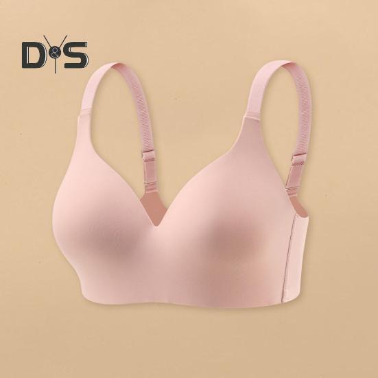 Damen-BH, verstellbarer Schultergurt, Push-up, klemmsicher, einfarbig, vollständige Abdeckung, bügellose Schnalle auf der Rückseite, Verschluss, 3/4-Schaumstoff-Cup, für den täglichen Sport, zum Pendeln