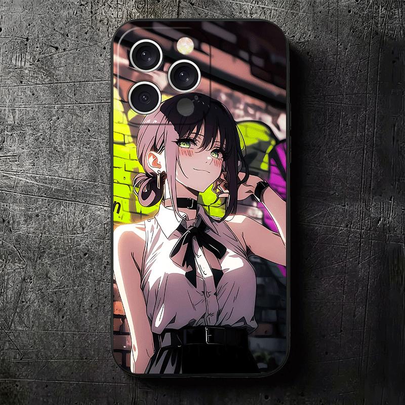 Anime Character R-Reze CSM Soft Phone Case for iPhone 16 16E 17 Air 15 Pro Max 14 Plus 13 Mini 11 12 7 Black Cover Back Shell