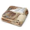 Soft Warm Blanket Children Decorative Language of Flowers Alphonse Mucha  Flannel Bedspread Decor Pattern Sofa Bed Cover