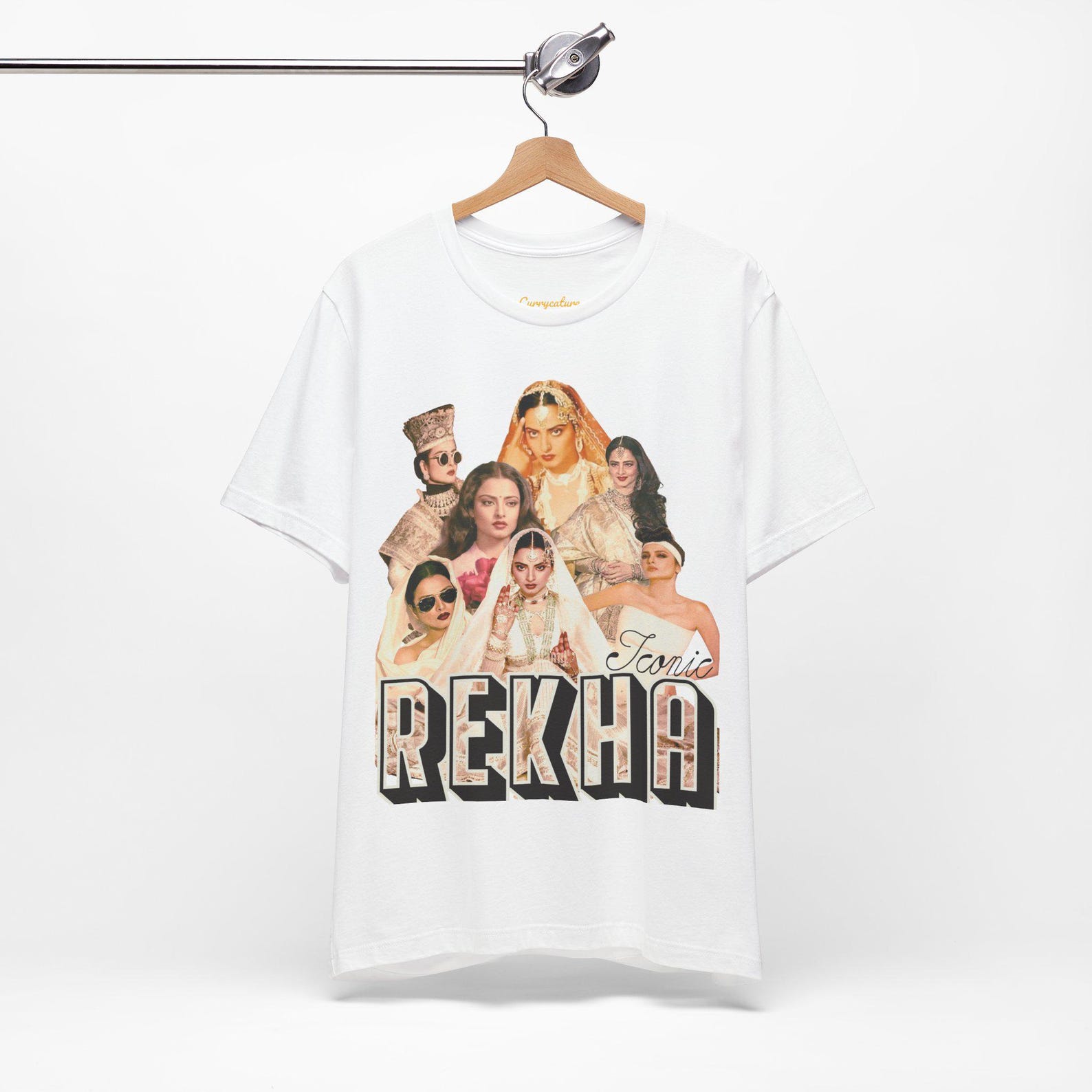 Iconic Rekha Graphic T-shirt | Bollywood tee, Rekha Fan Art L