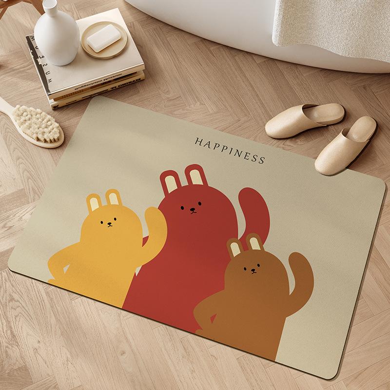 

Мультяшний Динозавр Ванна Кімната Абсорбуючий Діатомовий Мул Килимок для Підлоги Інс Вітер Ванна Кімната Туалет Килим Побутовий Прямокутний Килимок 30 * 40cm