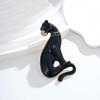 Panther Inspired Brooch Zinc Alloy Crafted Accessory Versatile For And Fashionable Individuals