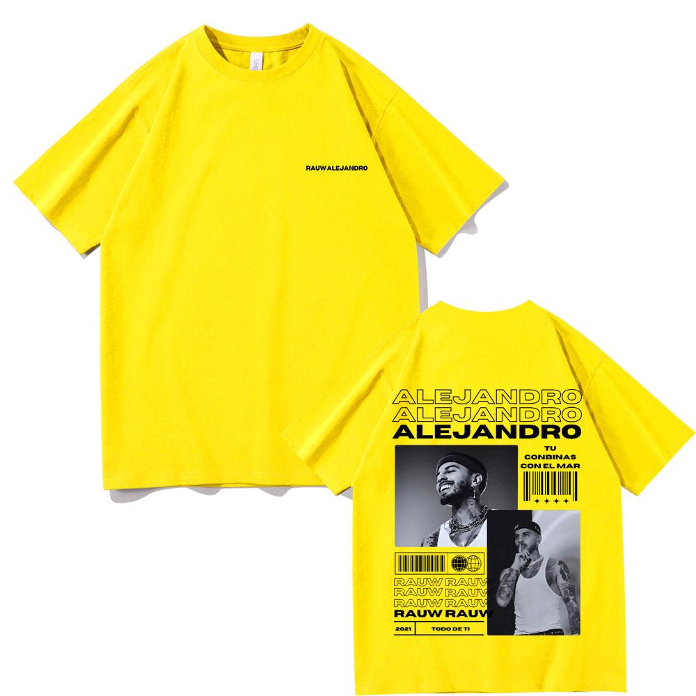 Rauw Alejandro Todo De Ti Album Print T Shirt Unisex Hip Hop Oversized Tshirt Male Cotton Tshirts Unisexs Fashion Vintage Streetwear