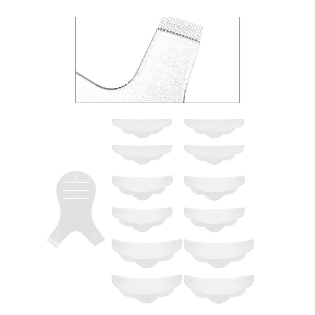 

Hot Sale 1Set Silicone Eyelash Perm Pad Recycling Lashes Rods Lifting 3D Eyelash Curler Accessories Applicator Tools