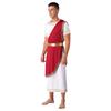 Mens Halloween Ancient Greek Toga Costume Short Sleeve Retro Gold Decoration Cosplay Roman Robe