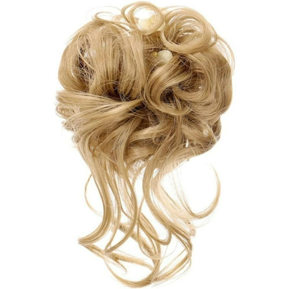 Lazy Bun Hairpiece Claw Clip - Messy Voluminous Curly Hair Donut