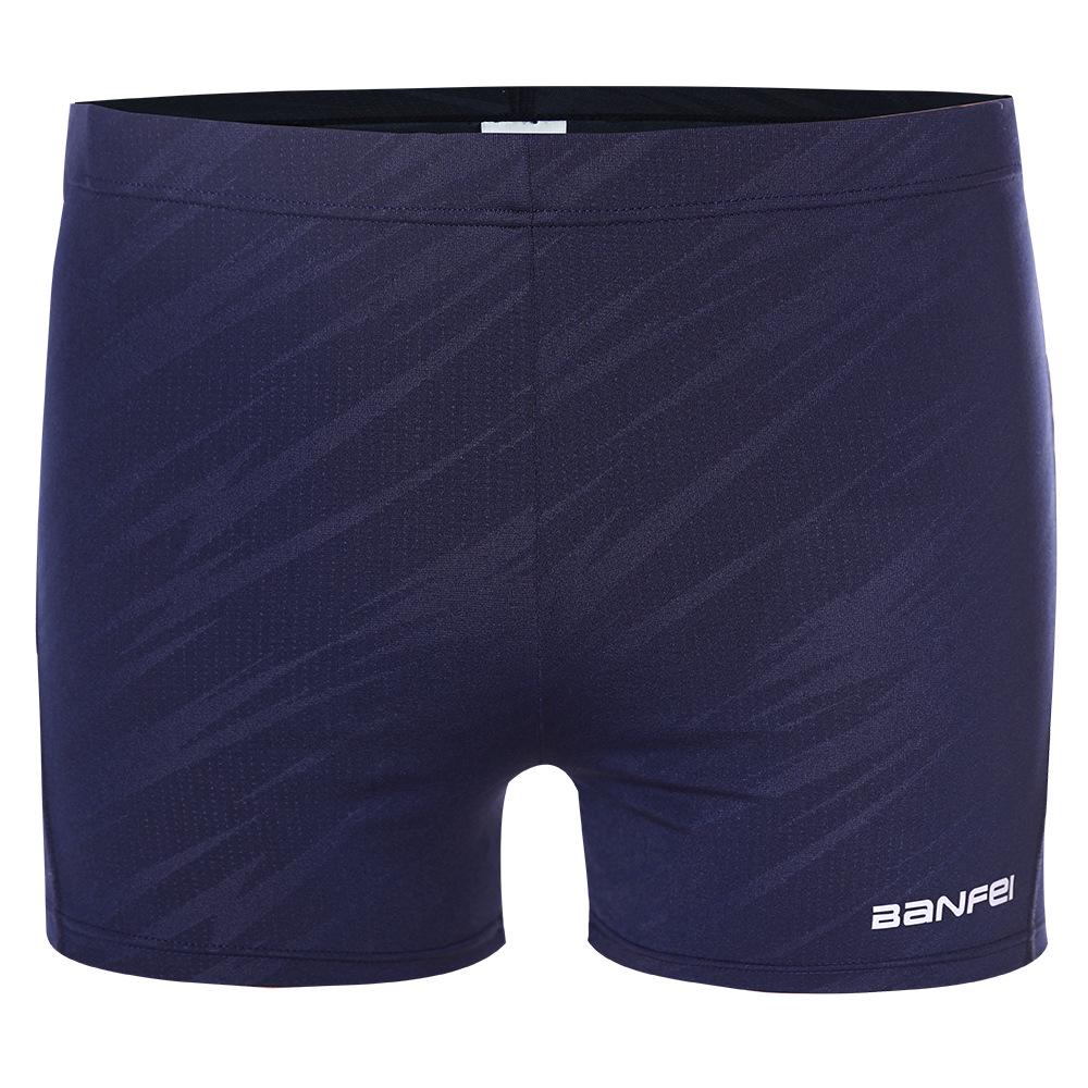 Herren Wettkampf Anti-Chlor Badehose - Mittellanges Square-Design