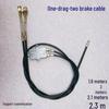 Brake Cable for Electric Tricycle - One-Pull Two-Brake System for Seniors/Disabled.